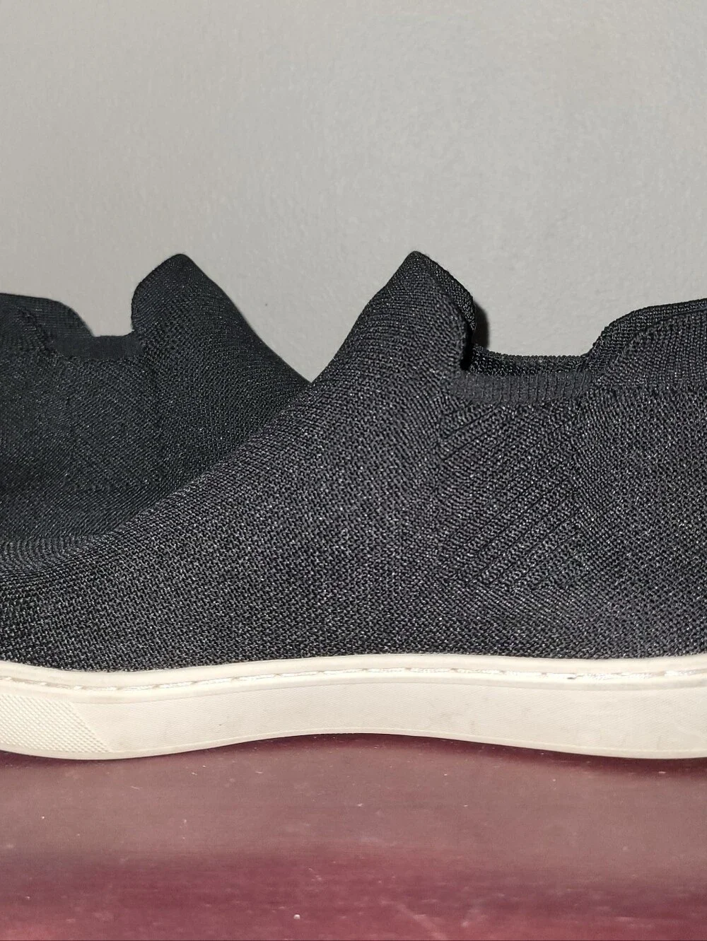Rothy's The Chealsa Black Knit Slip-On Sneaker Booties Womens Size 8.5